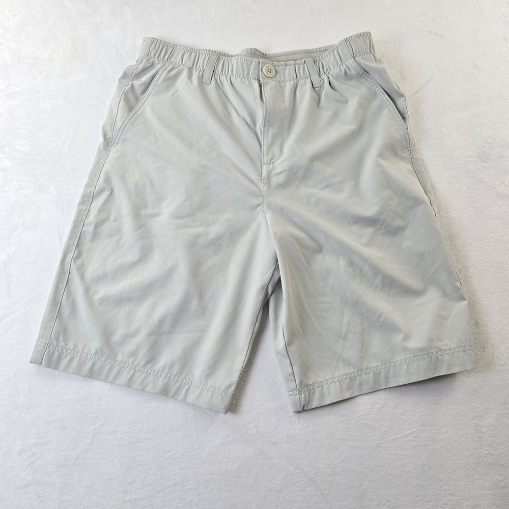 Rorie Whelan Golf Boys Gray Performance Shorts Size XXL 16 Elastic Waist Casual